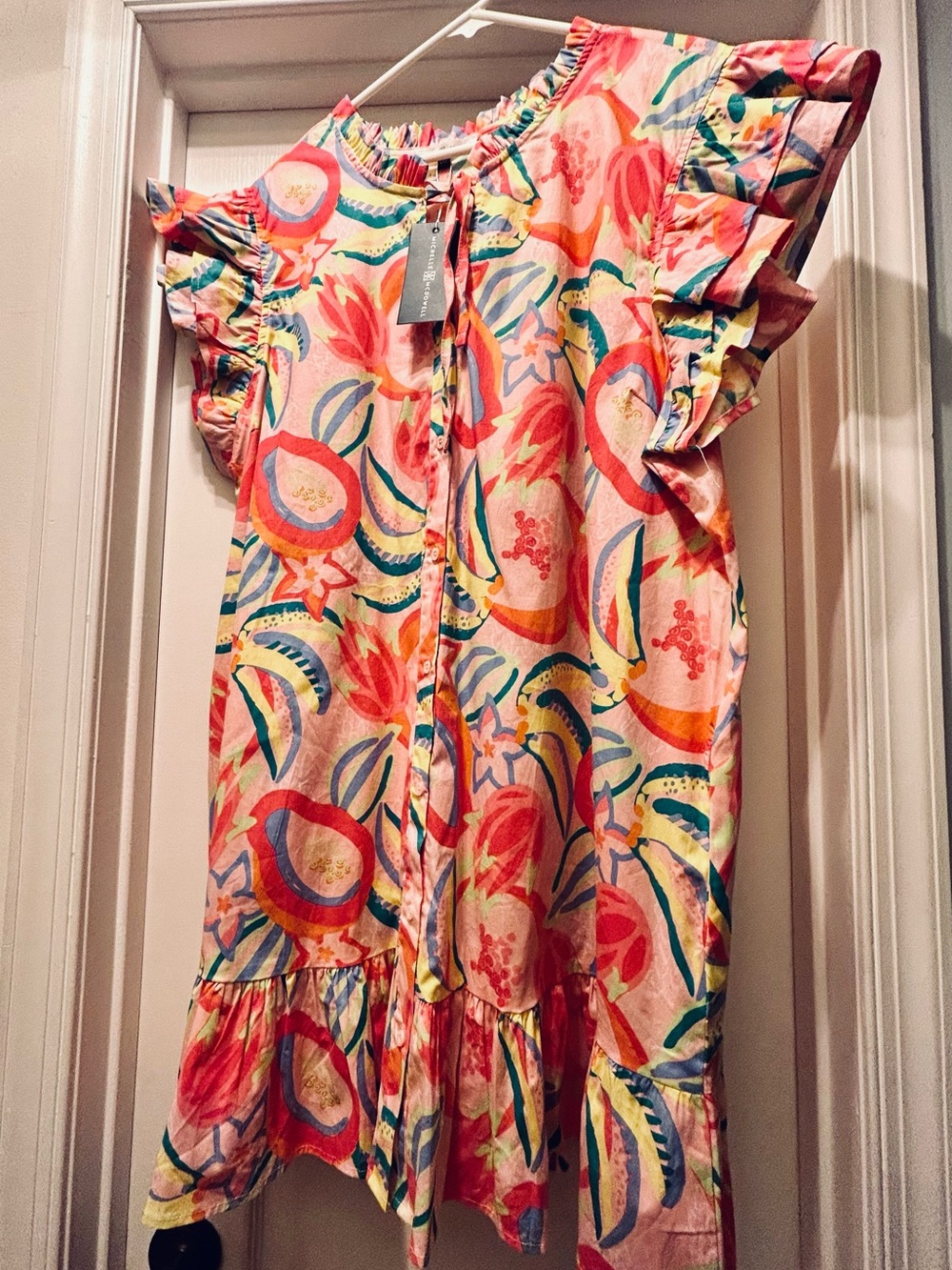 Michelle McDowell Shabby Button McDowell Dress Abstract Mini Dress in floral